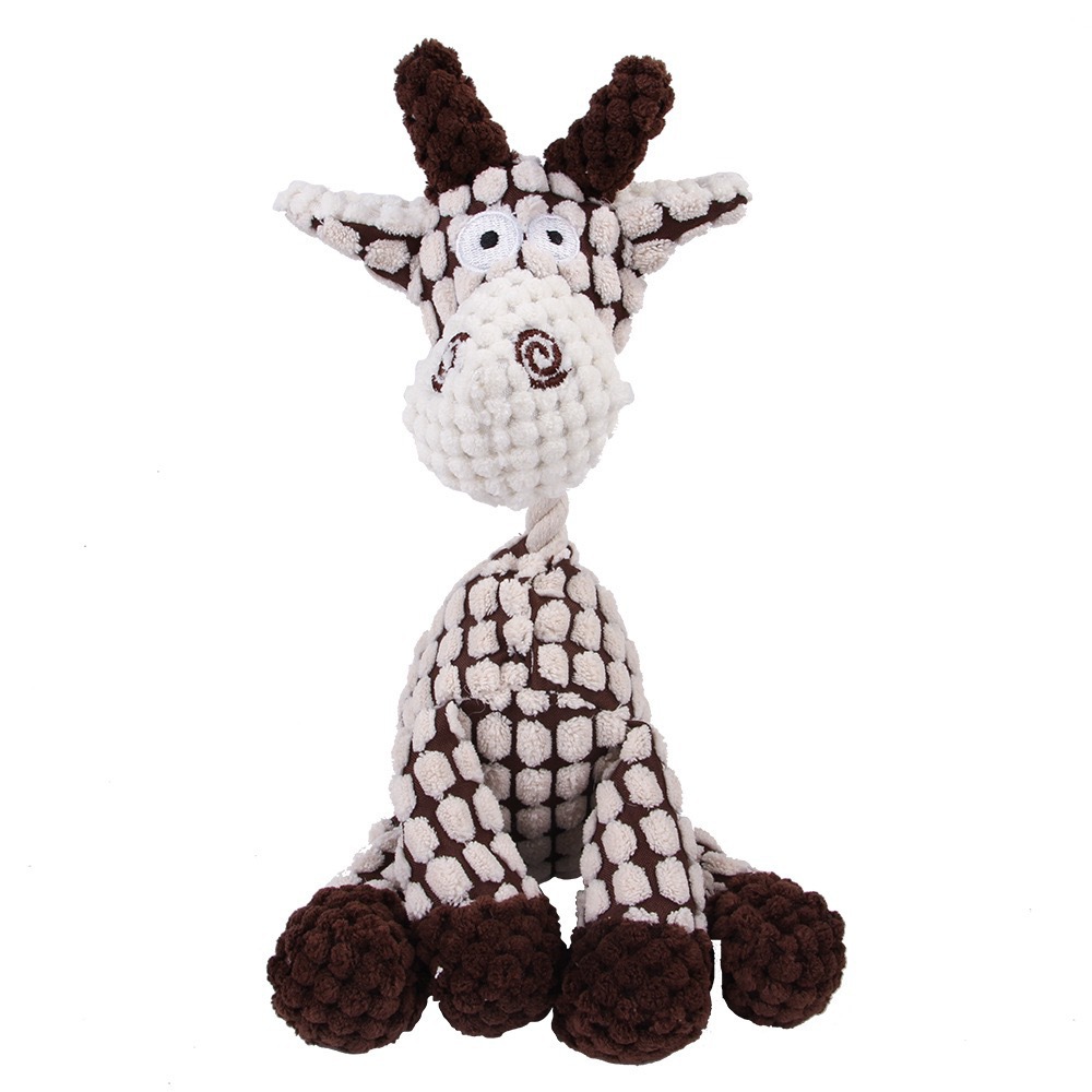 Juguete de peluche vaca cuerda